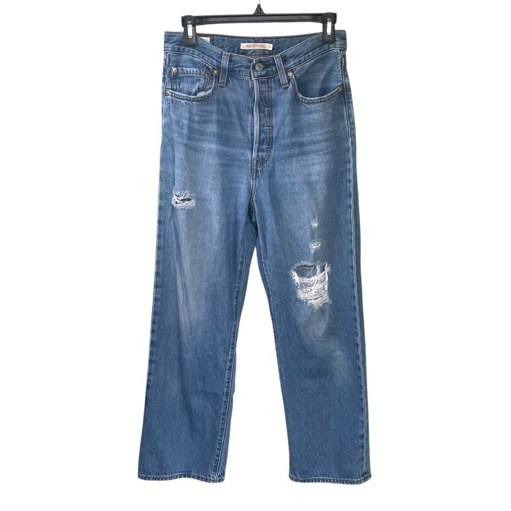 Levi's Women’s Ribcage Straight Ankle Jeans Blue 27